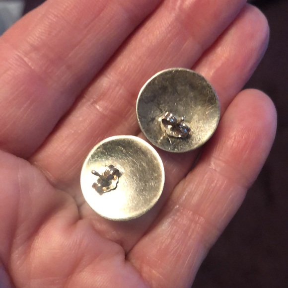 Beautiful Turquoise & Silver Pierced Earrings - Picture 9 of 9